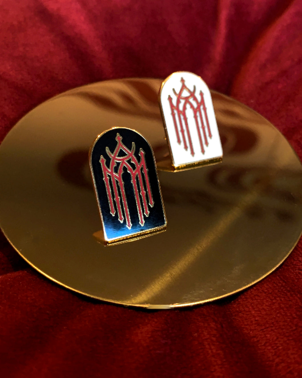 The Scarlet Temple Enamel Pin